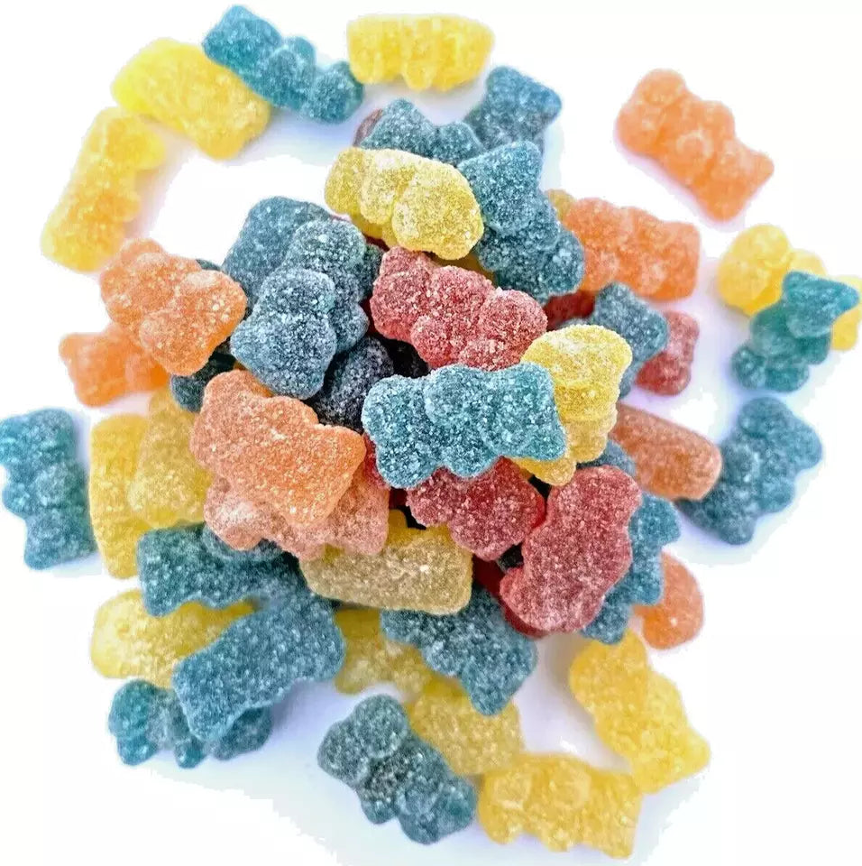 1kg Halal Fizzy Sour Jelly Bears | Aladdins Sweets