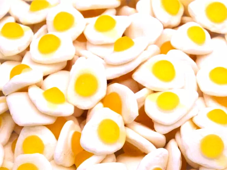 1kg Fried Eggs Jelly & Foam Halal Jellies Aladdins Sweets Bag