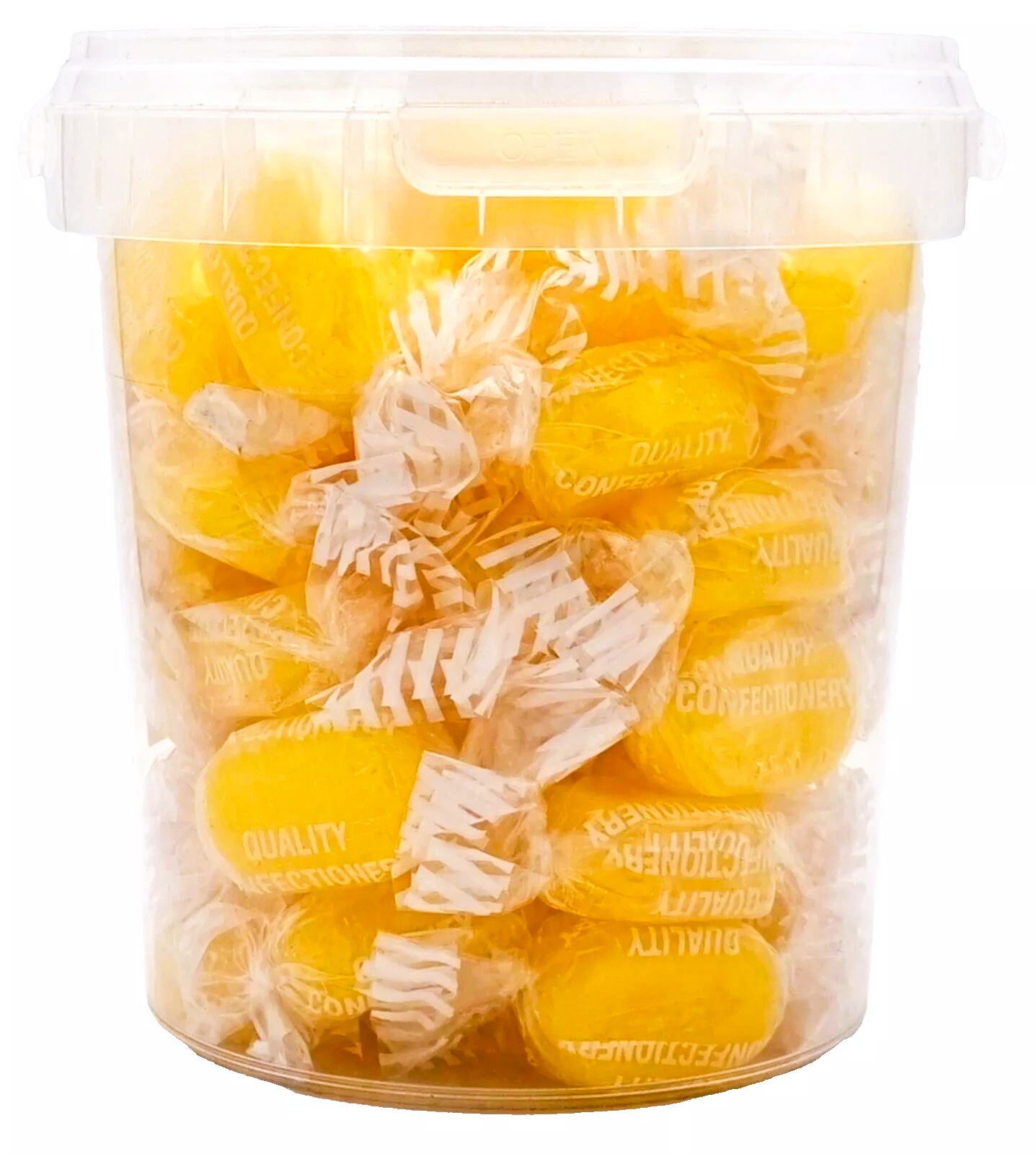 Lemon Sherbet Centre Boiled Sweets - Pick N Mix 1kg 3kg 500g Tub Candy - Aladdins Sweets Bulk Buy