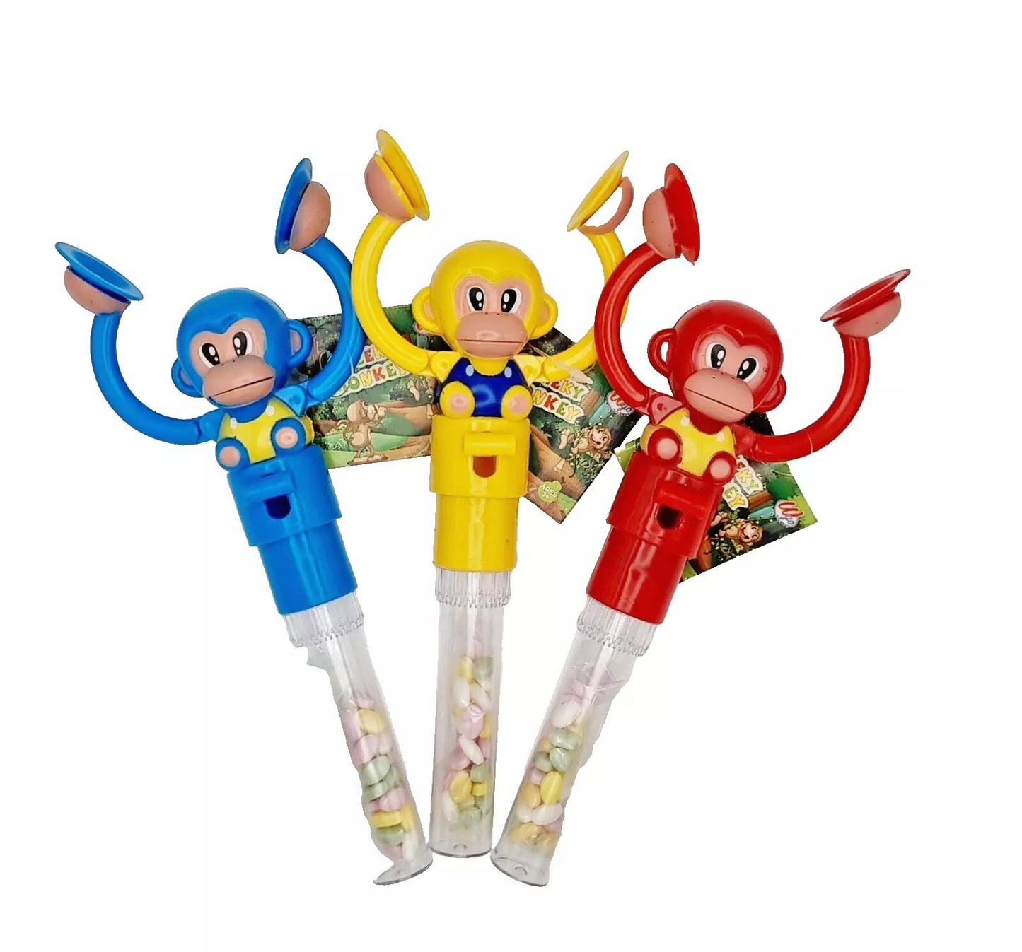 PACK OF 12 MUSIC MONKEY TOY WITH CANDIES
