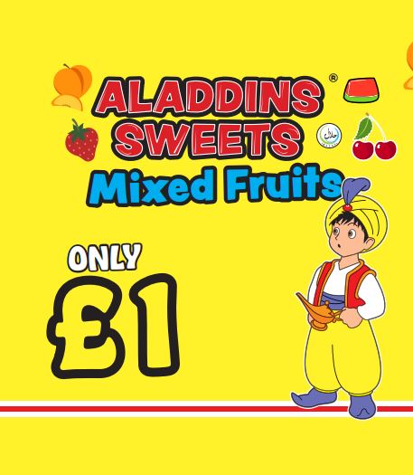 Mixed Fruits Jellies Pack Of 12 | Aladdins Sweets