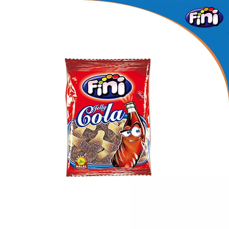 Pack of 12 Fini Halal Fizzy Cola Bottles Gluten-Free/Fat-Free