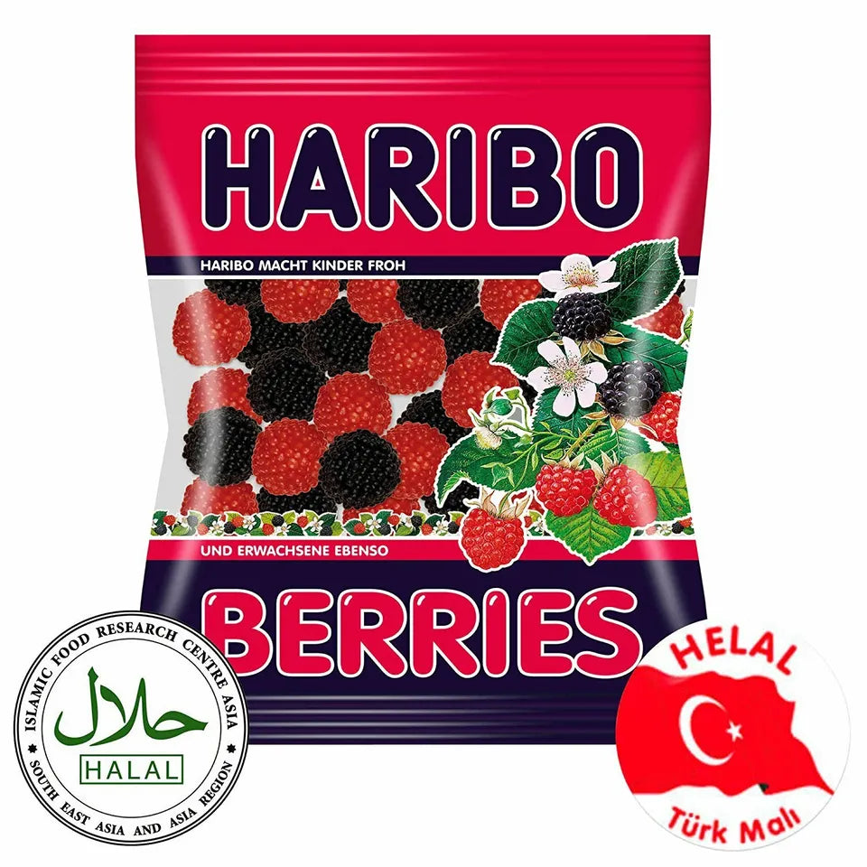 PACK OF 12 HALAL HARIBO GUMMY FRUITY SWEETS