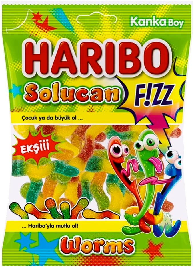 PACK OF 12 HALAL HARIBO GUMMY FRUITY SWEETS