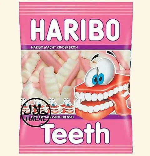 PACK OF 12 HALAL HARIBO GUMMY FRUITY SWEETS