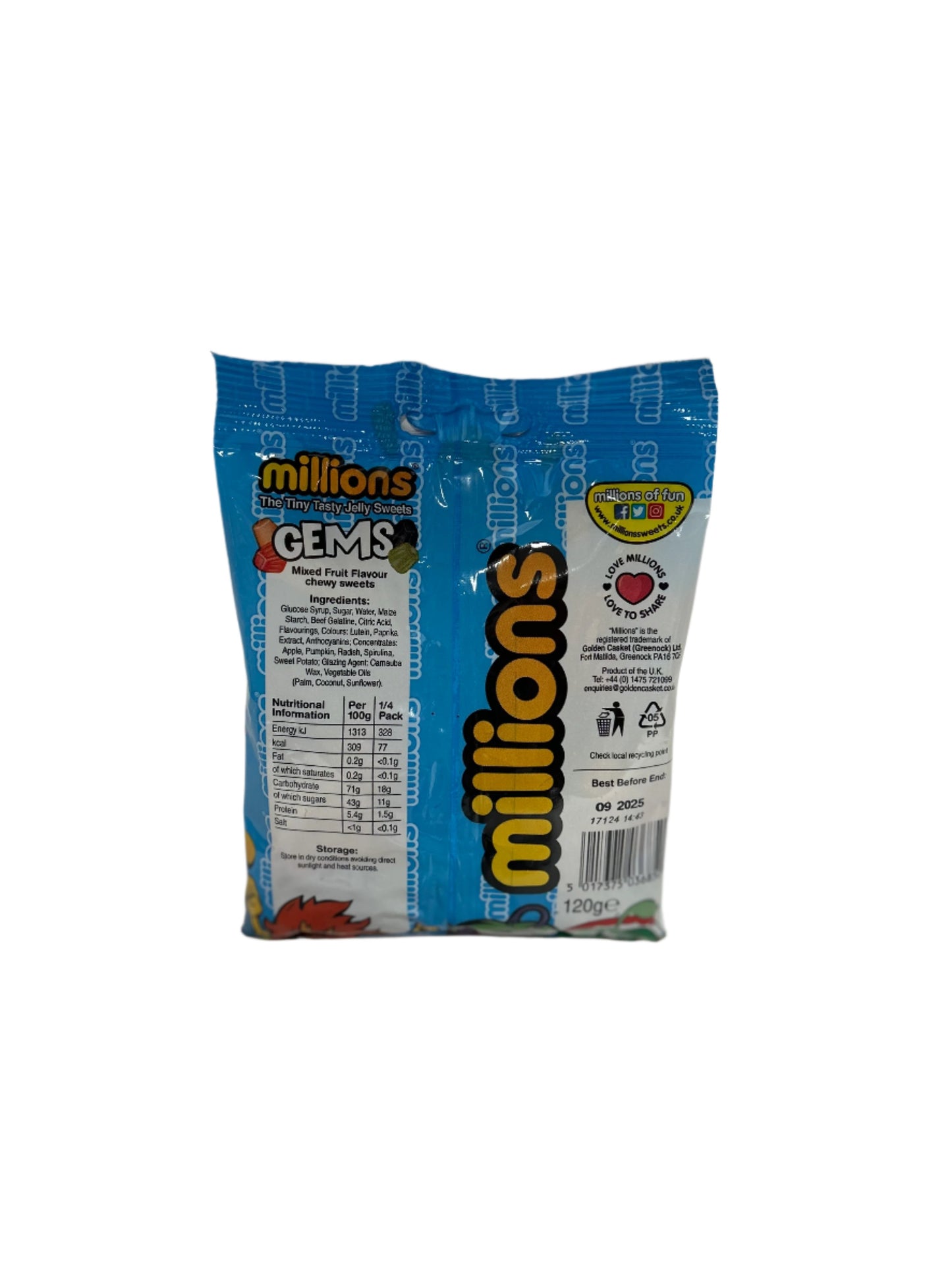 PACK OF 12 HALAL MILLIONS GEMS