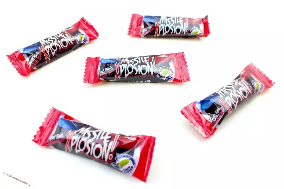 MISSILE XPLOSION Liquid filled Bubble gum 200 Pieces FINI sweets