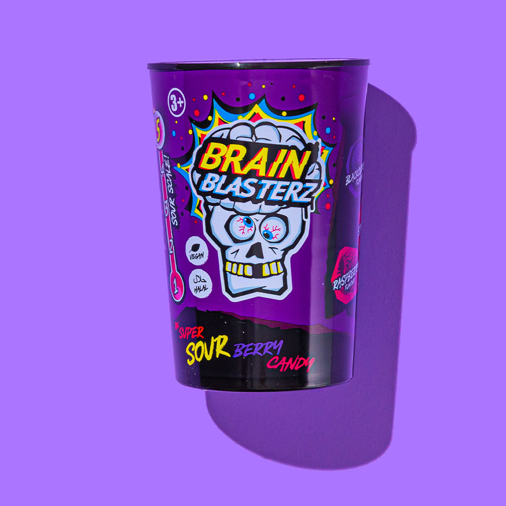 PACK OF 12 HALAL BRAIN BLASTERZ SUPER SOUR BERRY CANDY