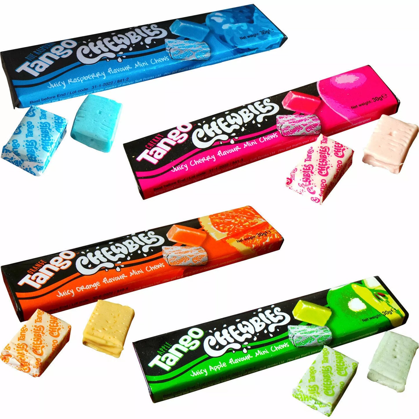 PACK OF 40 TANGO CHEWBIES MINI CHEWS SWEETS HALAL