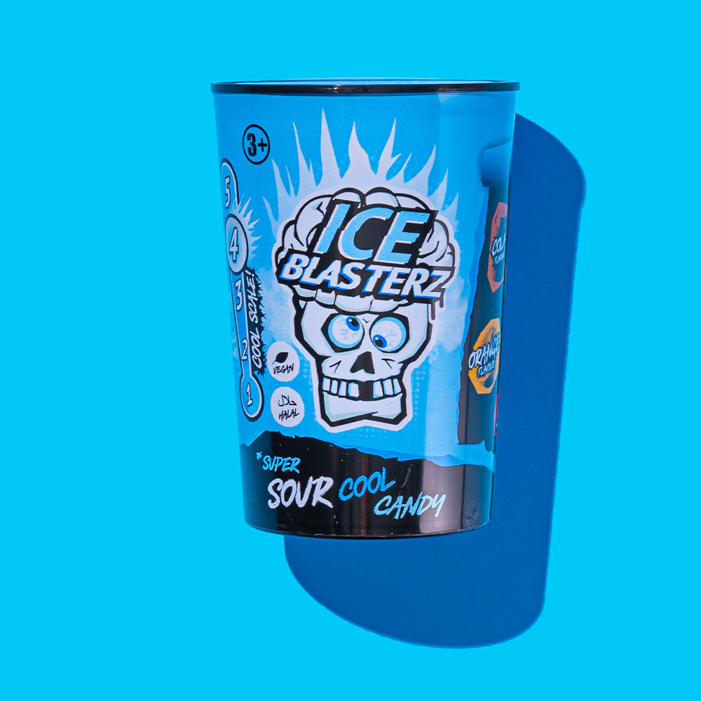 Pack of 12 Halal Brain Ice Blasterz Super Sour Cool Candy