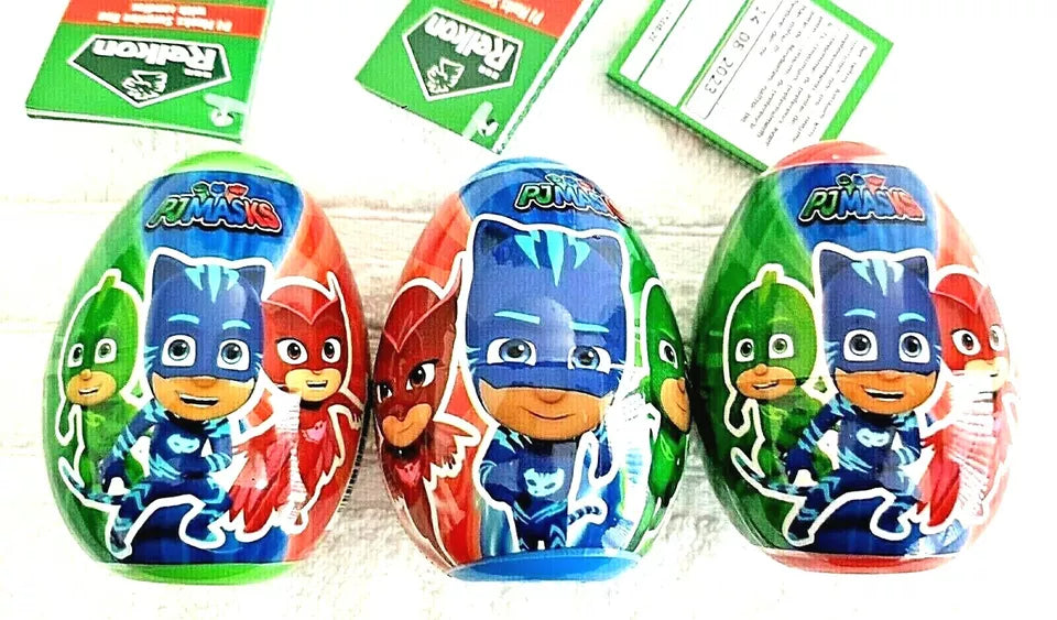 PACK OF 18 HALAL SURPRISE EGGS PJ MASKS RELKON