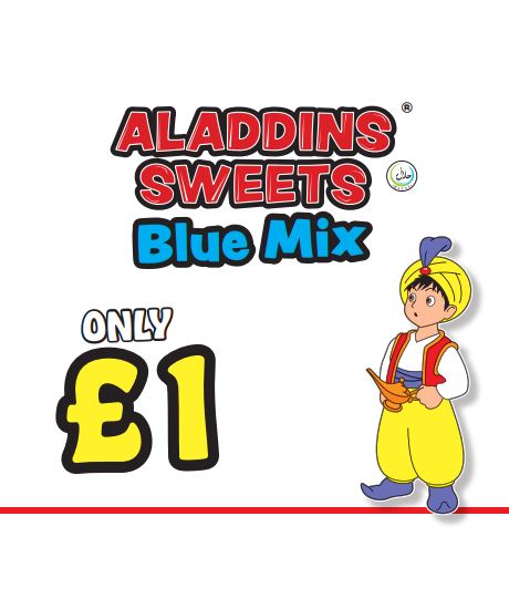 Pack Of 12 Blue Mix Jellies | Aladdins Sweets