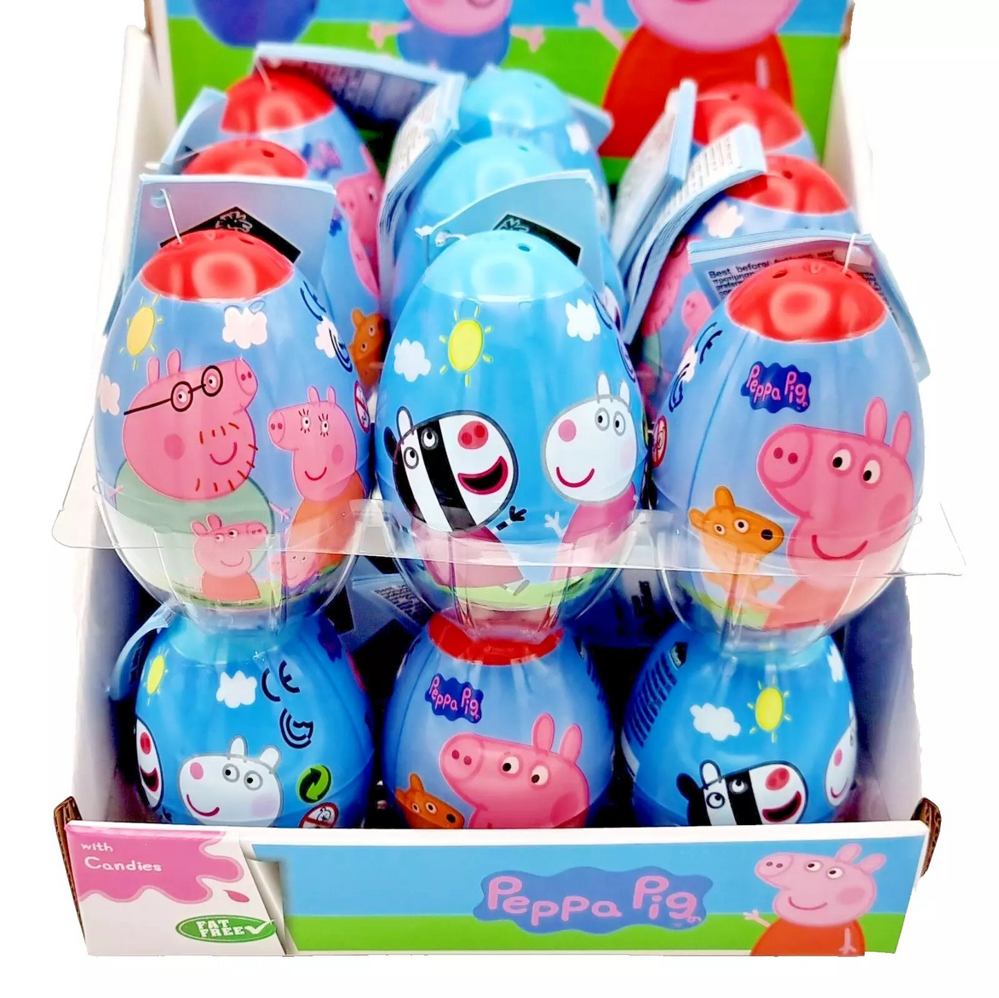 PACK OF 18 PEPPA PIG HALAL SURPRISE EGGS