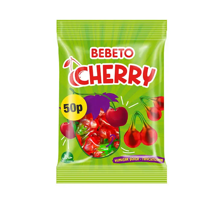 PACK OF 12 HALAL BEBETO CHERRY 