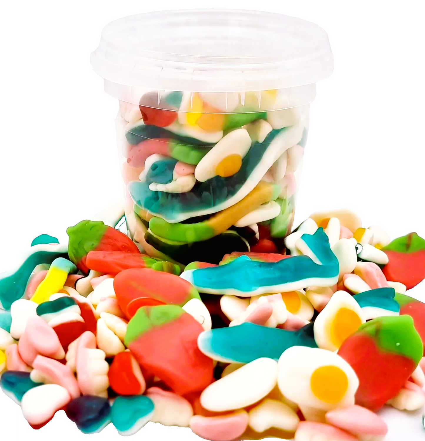 500g Jelly Pick n Mix, Halal Aladdins Sweets Tub - Assortment of Jellies