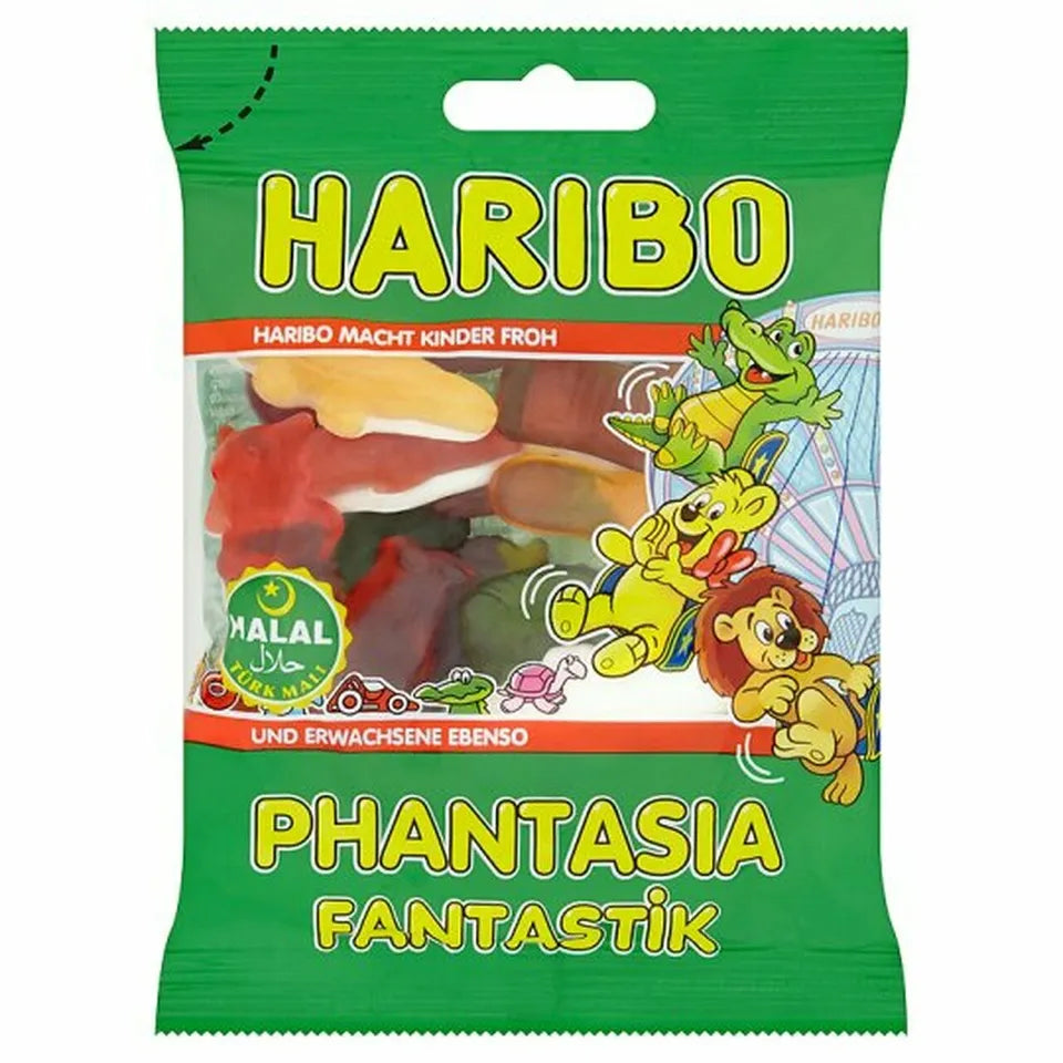 PACK OF 12 HALAL HARIBO GUMMY FRUITY SWEETS