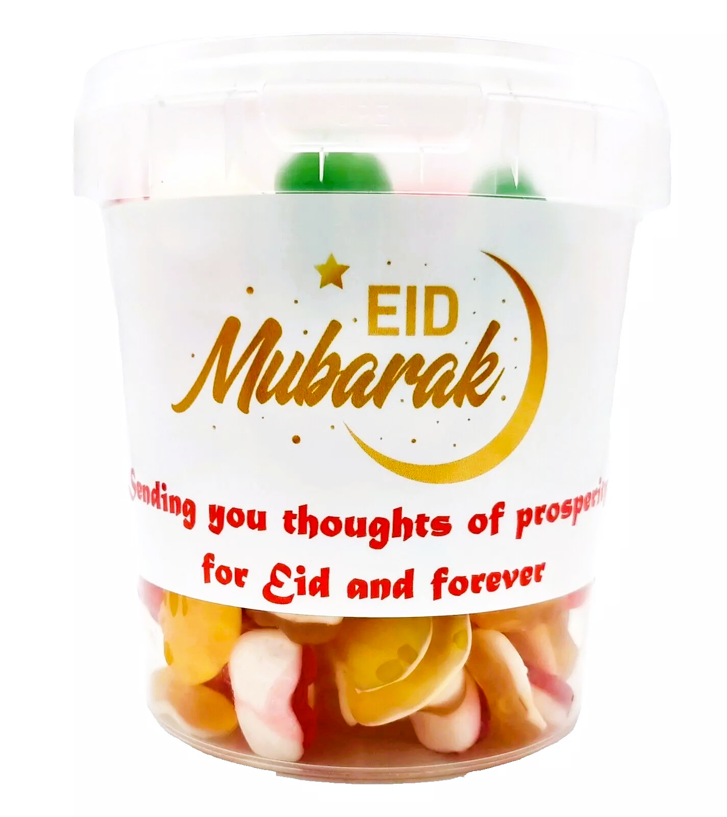 Eid Mubarak Gift Pick N Mix Retro Sour Fizzy 500g Tubs, Halal Assorted Candy Jelly Sweets