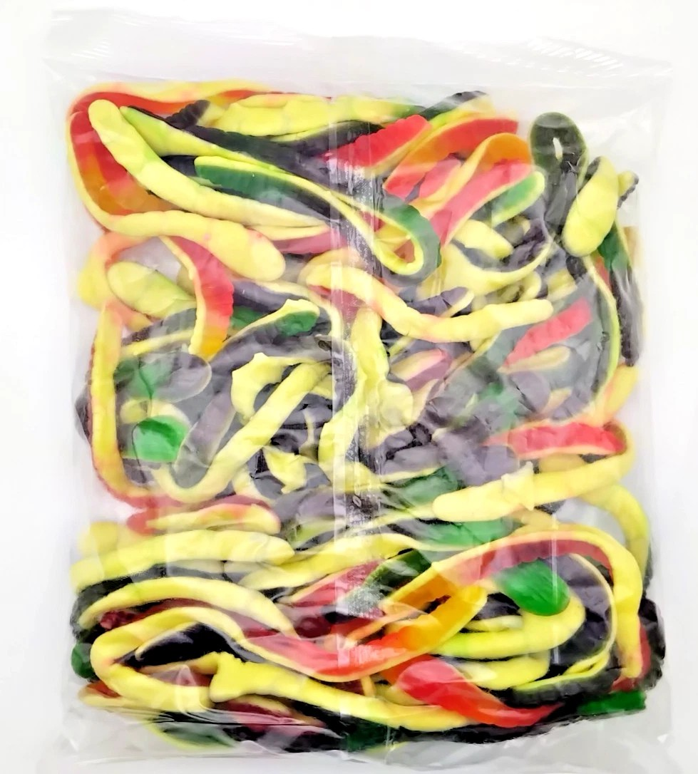 1kg Jelly Anaconda Snakes - Halal Jellies - Aladdins Sweets Bags