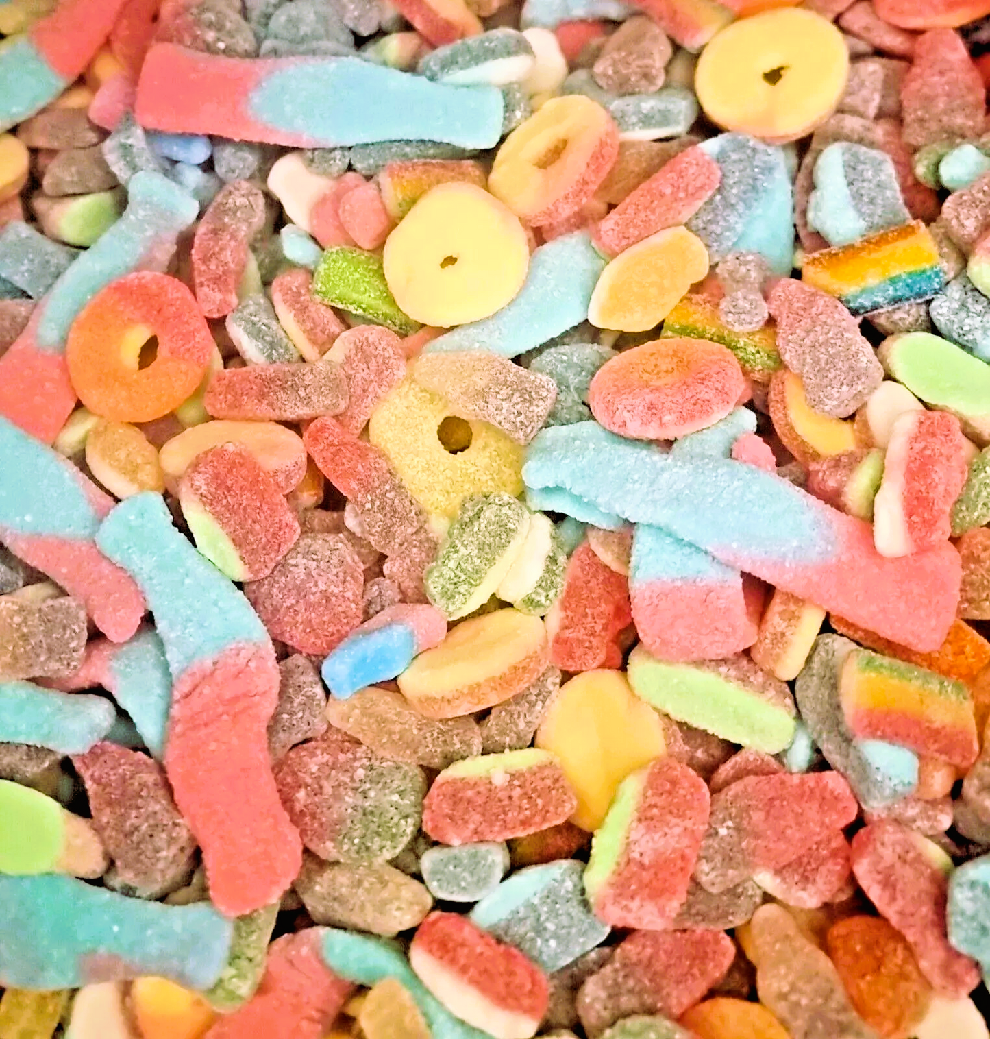 2 x 1kg Fizzy & Jelly Halal Sweets Mix - Aladdins Sweets - Assortment of both, Pick n Mix