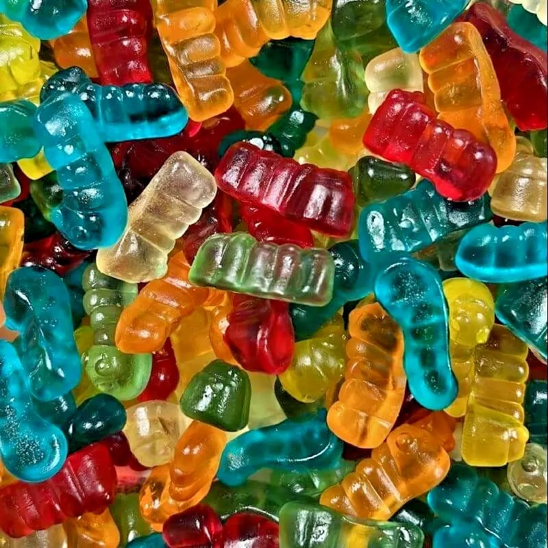 500g Jelly Little Worms - Halal Jellies - Aladdins Sweets Tubs