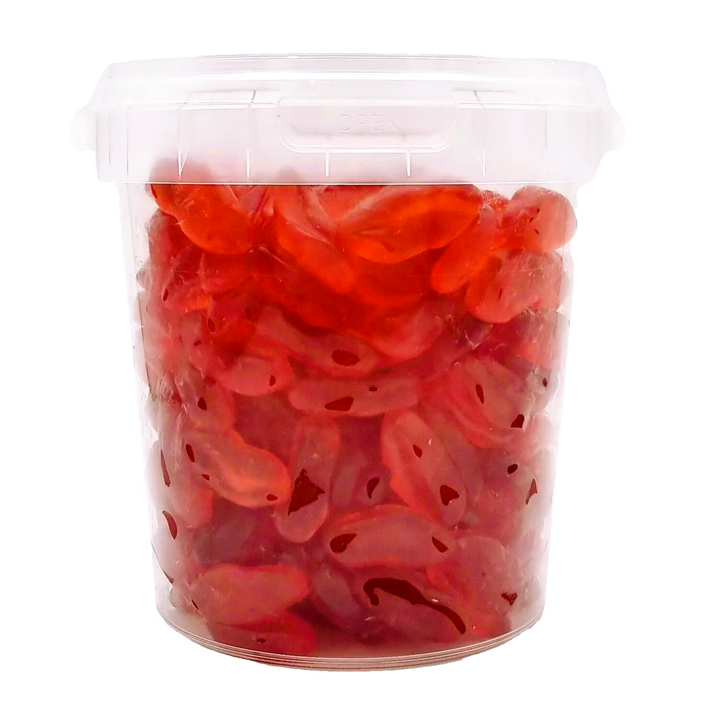 500g Jelly Strawberry Lips - Halal Jellies - Aladdins Sweets Tubs