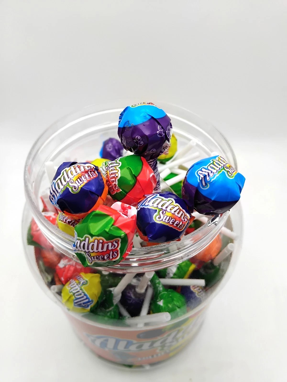 120 x Lollipops - Aladdins Sweets - Assorted Fruit - Kids Party Favour Bags Gift - Halal