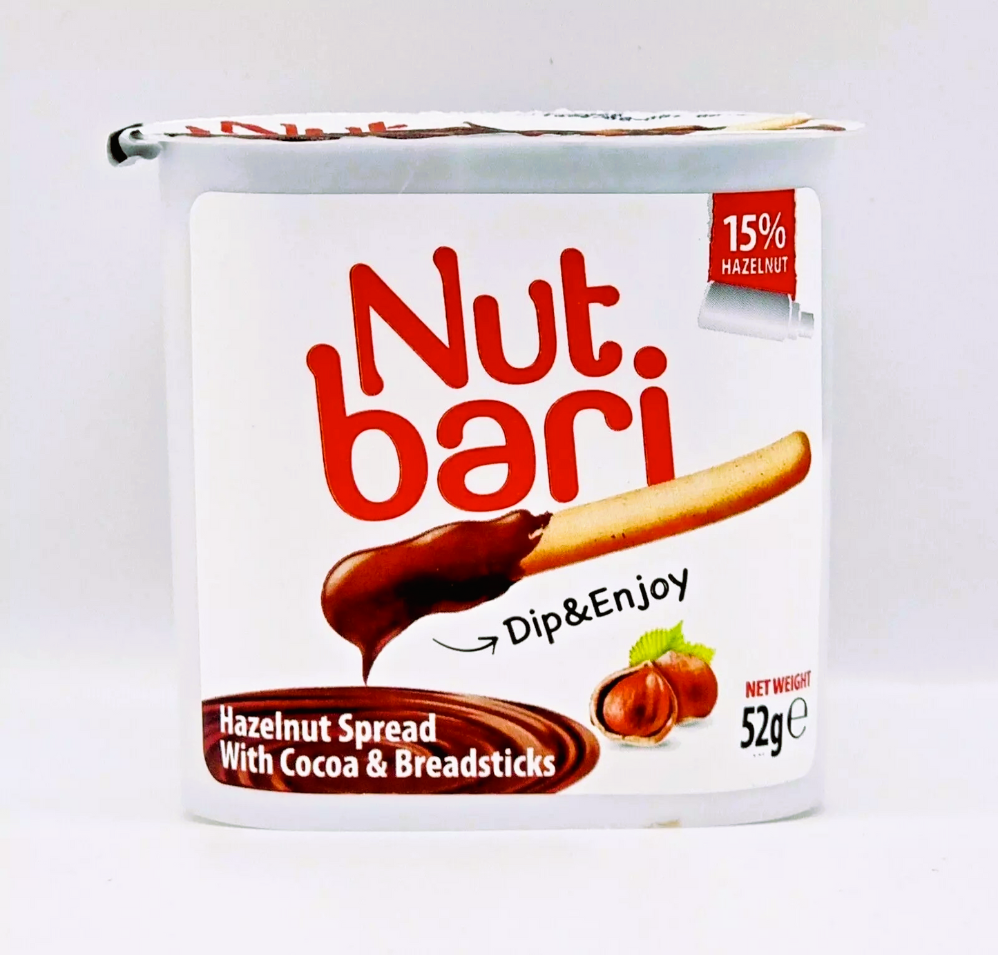 Pack of 24 Halal Hazelnut Chocolate Spread With Cocoa & Breadstick Nut Bari