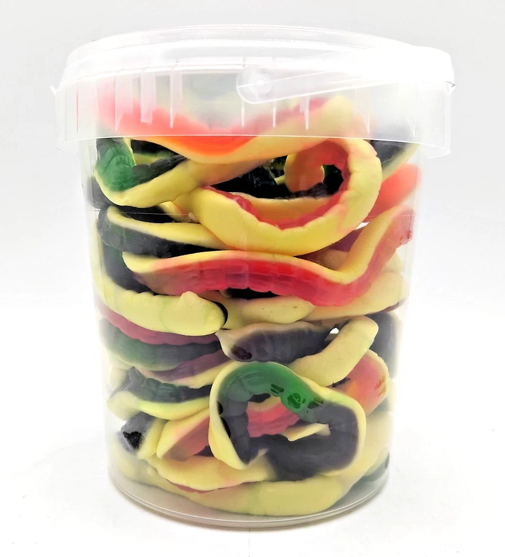 500g Jelly Anaconda Snakes Jellies - Halal Jelly - Aladdins Sweets Tubs