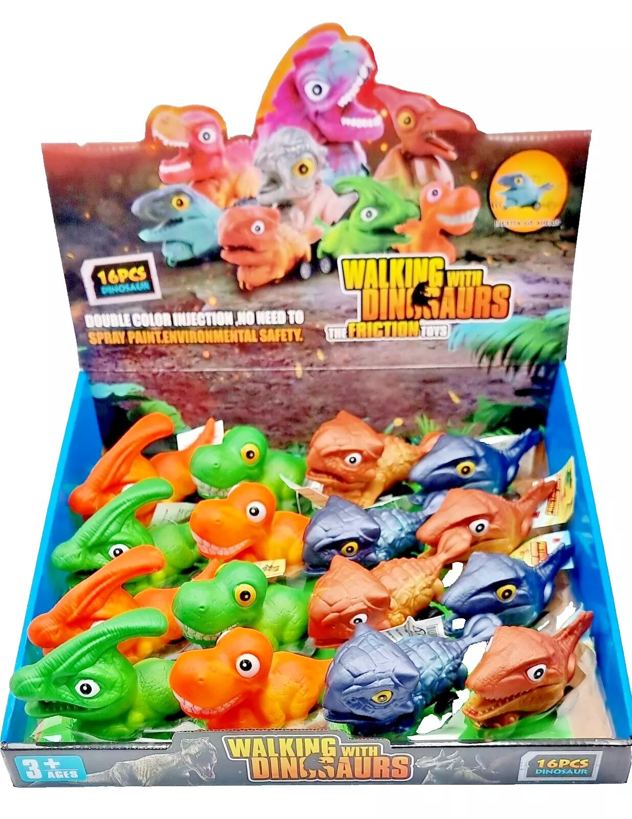 PACK OF 16 WALKING WITH DINOSAURUS TOYS