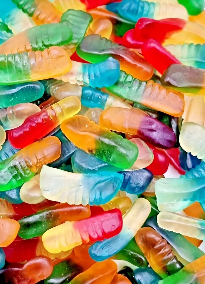 500g Jelly Little Worms - Halal Jellies - Aladdins Sweets Tubs
