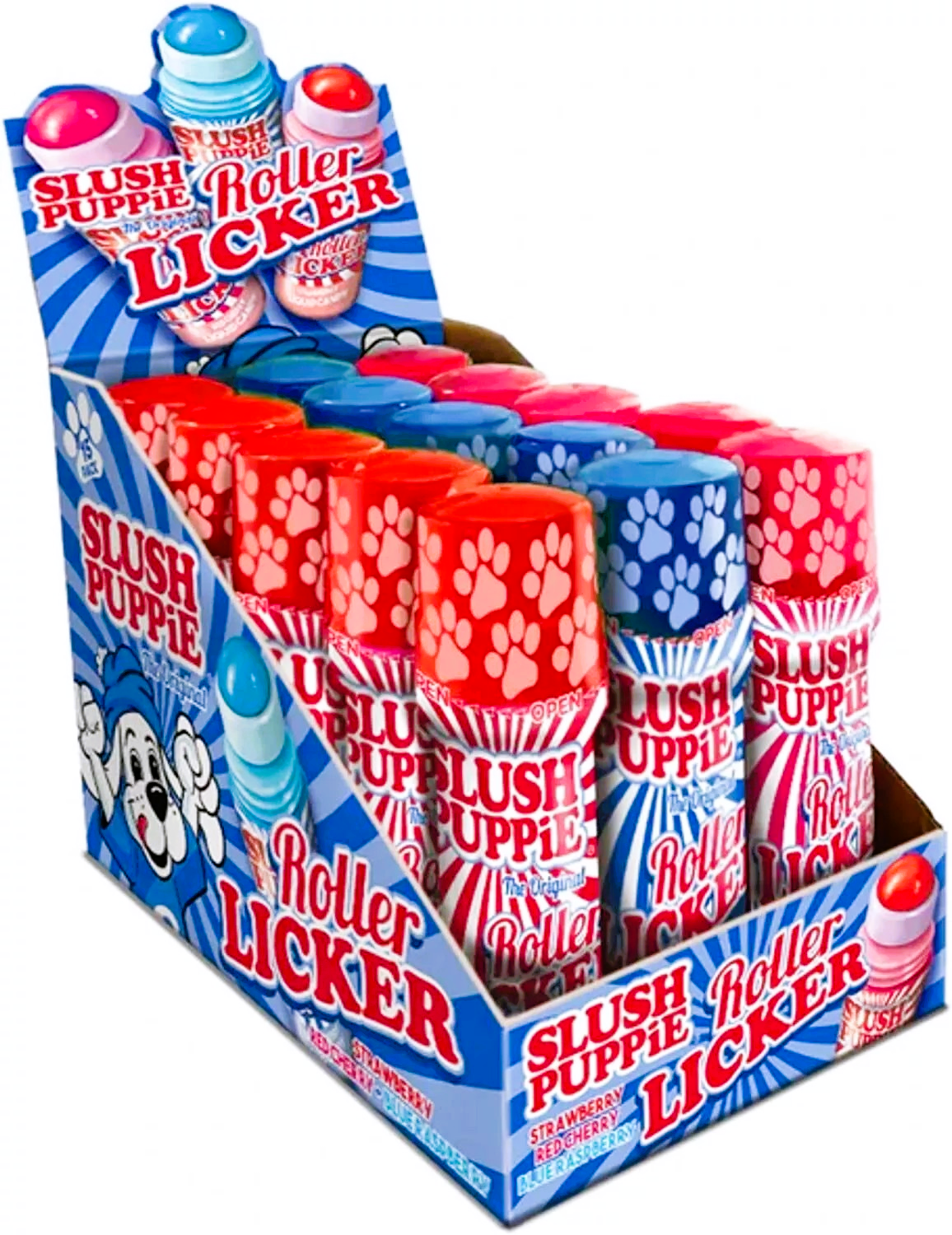 Pack of 15 Slush Puppie Roller Licker Sweets Halal/Vegan/Gluten Free