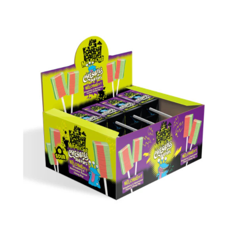 30 x 10g Sour Chewbies Duo Pops - Assorted Flavours - Retro Drumstick - Chewy Lollipops -