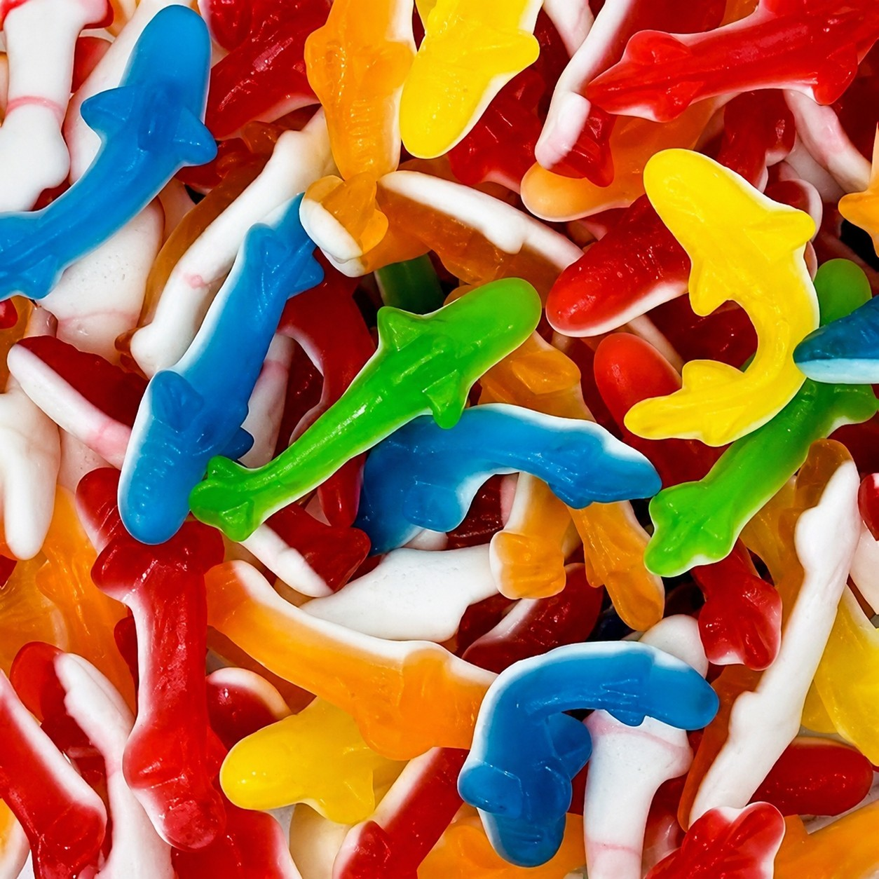 500g Mixed Dolphins Jellies, Halal Aladdins Sweets Tub