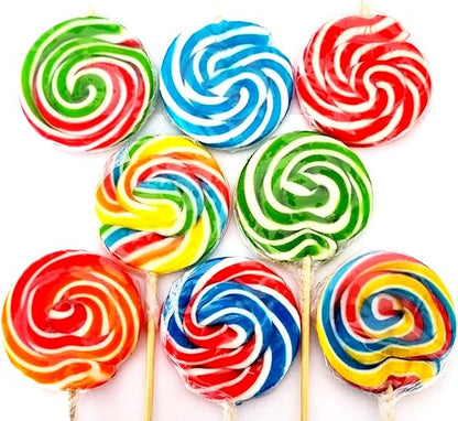  Halal RonRon Lollipops Rainbow Swirly Lollies