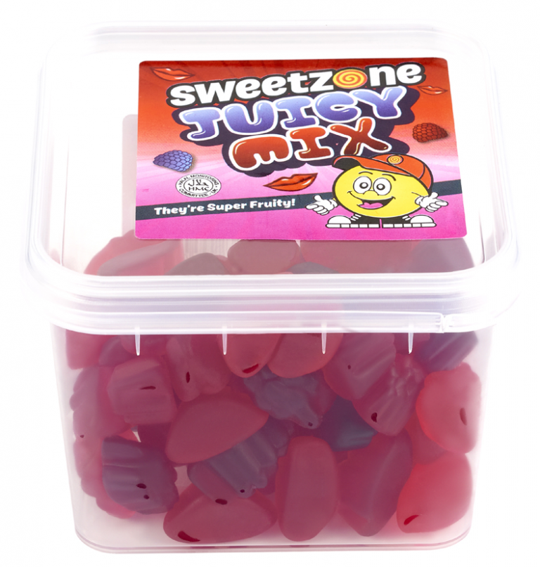 PACK OF 24 HALAL SWEETZONE JUICY MIX MINI TUBS