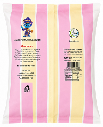 1kg Pink & White Large Marshmallows - Halal - Aladdins Sweets