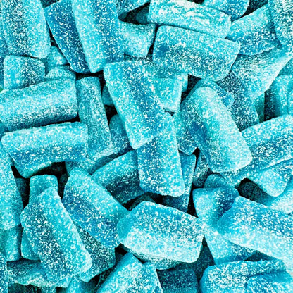 1kg Halal Fizzy Sour Jelly Blue Raspberry Slices Aladdins Sweets