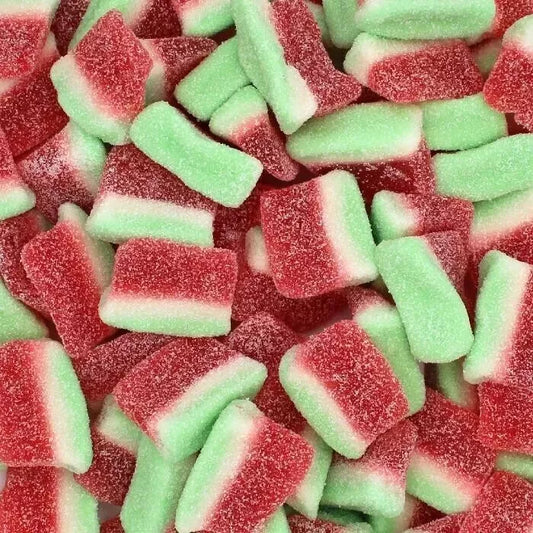 1kg Fizzy Sour Jelly Watermelon Slices Halal Aladdin Sweets