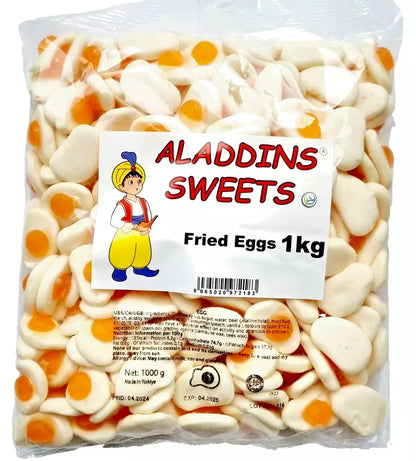 1kg Fried Eggs Jelly & Foam Halal Jellies Aladdin Sweets