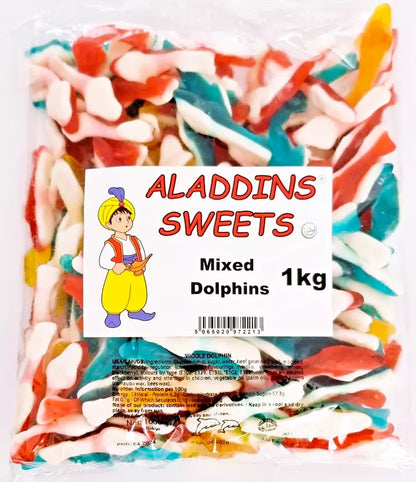 1kg Jelly Dolphins Halal gummy | Aladdin Sweets