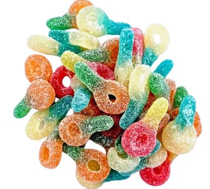 1kg Halal Fizzy Sour Jelly Mixed Dummies Aladdins Sweets1