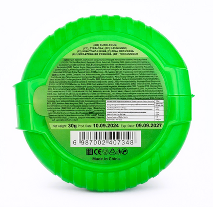 12 x 30g Bubble Gum Roll with Tattoo - Crazy 2 in 1 - Watermelon & Strawberry Party Bags