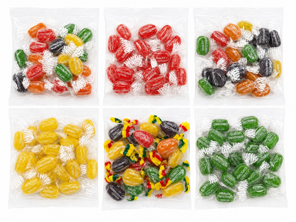 Retro Hard Boiled & Chocolate Filled Sweets - 6 x 220g Bags - Halal Party Gifts