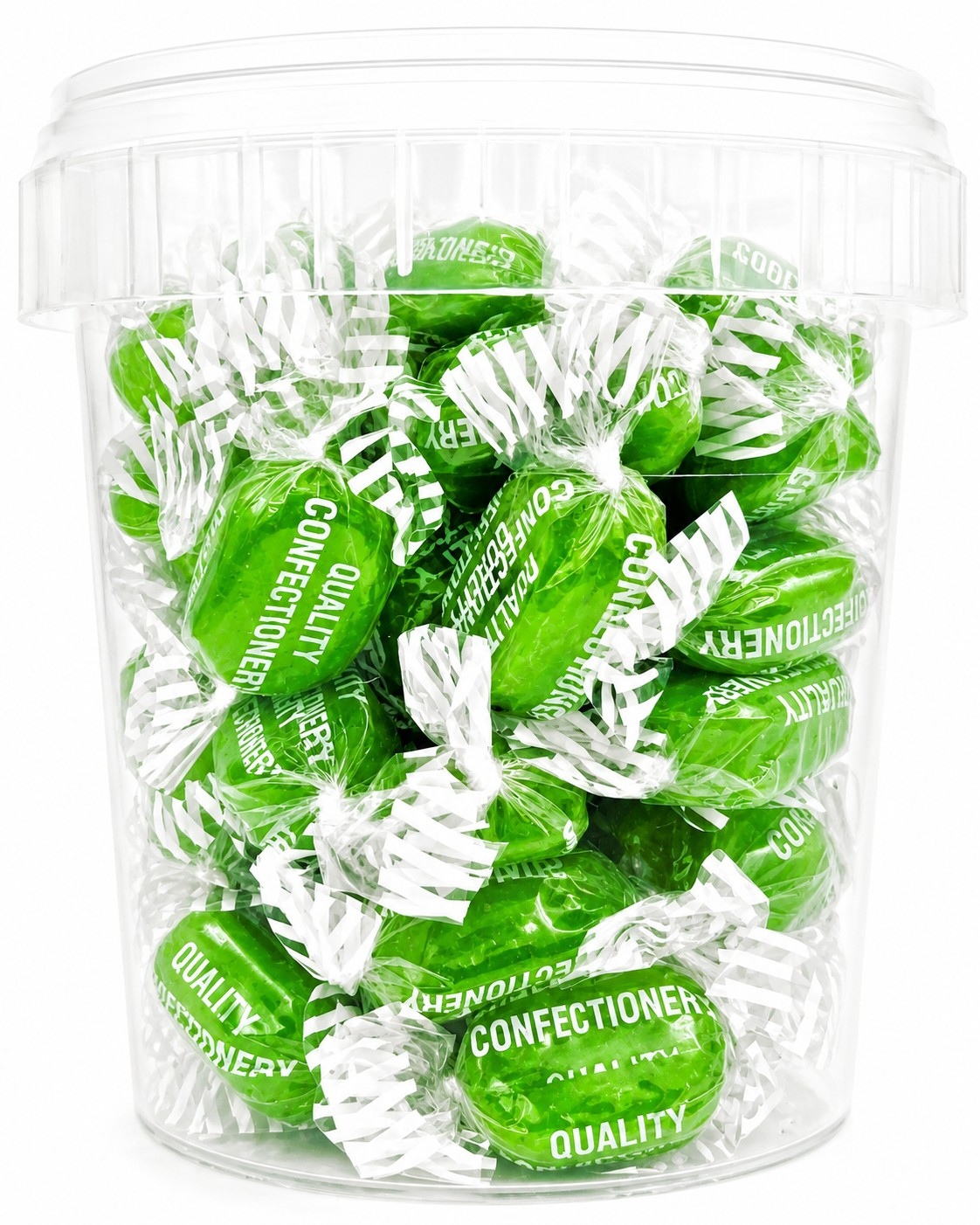 Chocolate Limes - Chocolate Filled Centre Boiled Sweets - Pick N Mix 1kg 3kg 500g Tub Candy - Choc Limes - Aladdins Sweets Bulk Buy