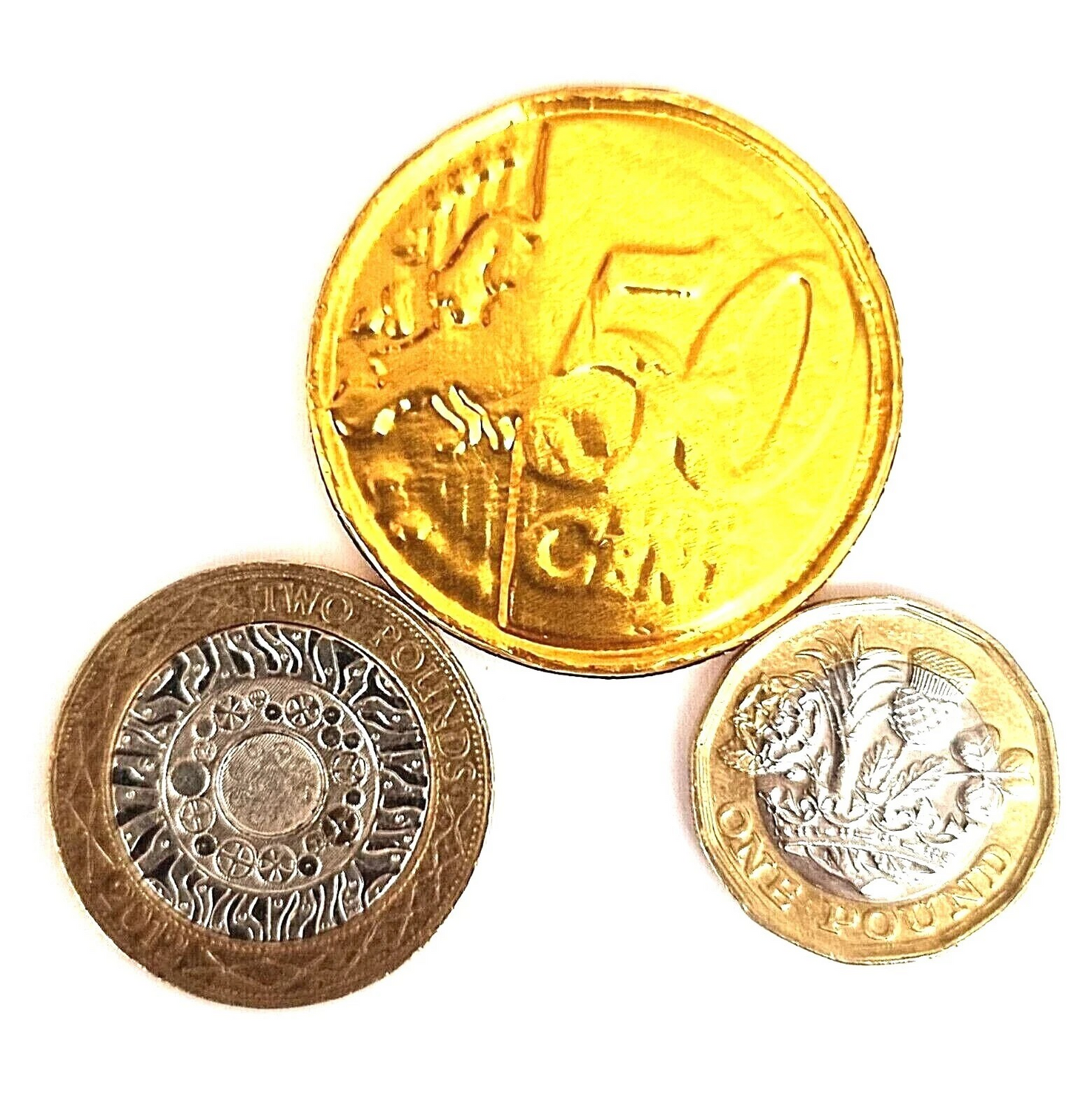 Halloween Pre-Filled Sweets - Large Milk Chocolate Coins 55g Bags - Spooky Trick or Treat - Party Bag Gifts