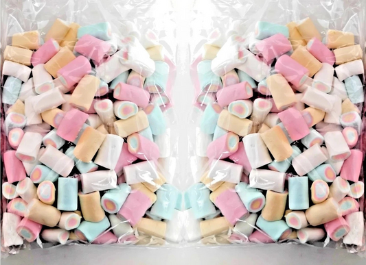 2kg Large Rainbow Marshmallows CLEARANCE BULK BUY BBE 30/07/2025 Halal