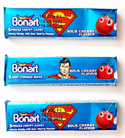 Pack of 24 Halal Bonart Super Hero Batman & Superman Chew Sweets