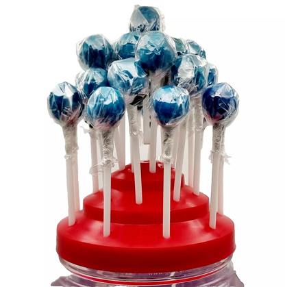 Lick It Lollipops Blue Sour Raspberry 150 x Lollies Kids Party Bags Halal sweets