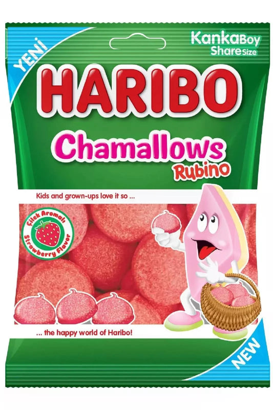 PACK OF 24 HALAL HARIBO RUBINO CHAMALLOWS MARSHMALLOWS