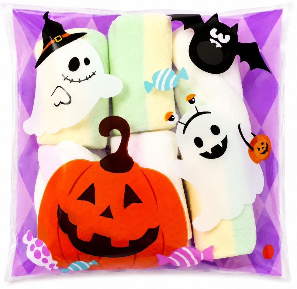 Halloween Pre-Filled Sweets - Marshmallow 30g Bags - Spooky Trick or Treat - Halal Party Bag Gifts